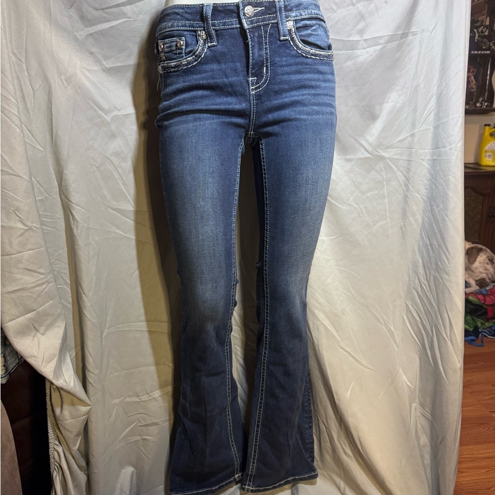 Miss Me Los Angeles Stylish Blue Denim Jeans 2-1
